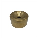 Round ashtray, made of stainless steel, Wei, 10.3 cm, golden color